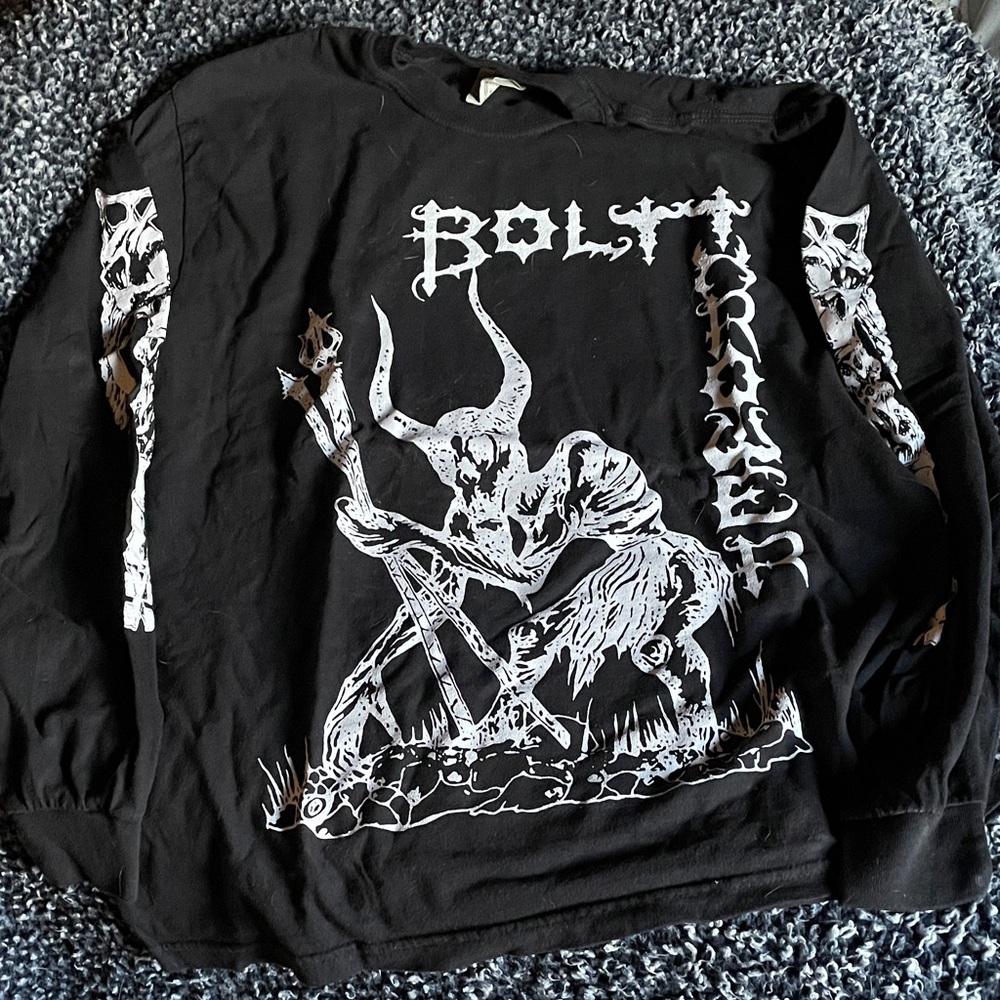 Bolt Thrower Demo Death Metal Art Cover Longsleeve Shirt Black Size Medium